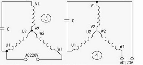 三相電機(jī)改單相幾種接法(三相電機(jī)改單電機(jī)實(shí)物接線法)